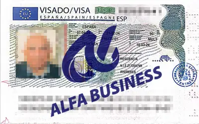 کارت اقامت کلاینت alfa business